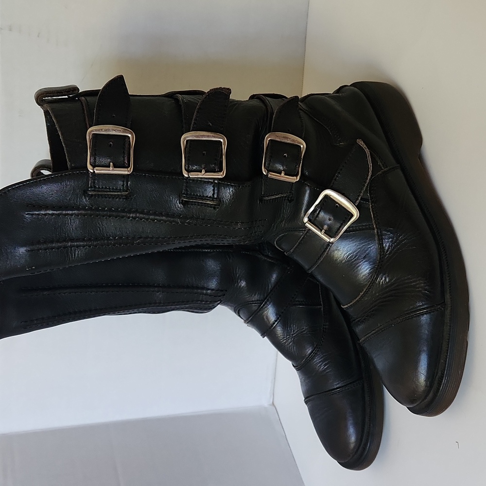Vintage 90's Mad Max Doc Martens Buckled Boots Women's Size UK 7 US 9